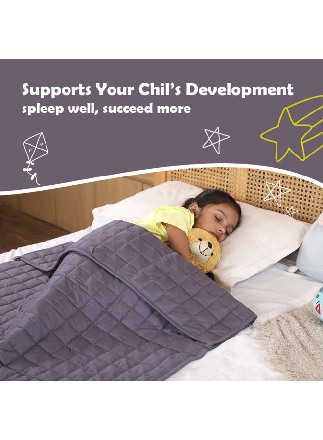 abley's Weighted Blanket, Soft and Breathable, Cooling Blanket for Sleeping, Grey (36 inch x 48 inch) (5 lbs) - Image 5